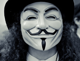 Anonymous'a destek suç Anonymous'a destek suç